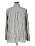 Max Studio Stripes Silver Long Sleeve Blouse Size XL - photo 2