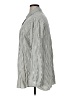 Max Studio Stripes Silver Long Sleeve Blouse Size XL - photo 5