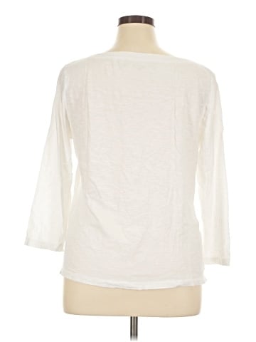 Ann Taylor LOFT Outlet 3/4 Sleeve T-Shirt (view 2)