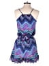 Shrinking Violet Chevron-herringbone Pink Blue Romper Size S - photo 2