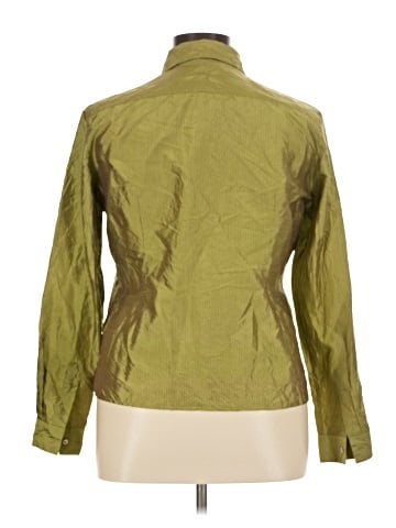 Worthington Long Sleeve Silk Top (view 2)