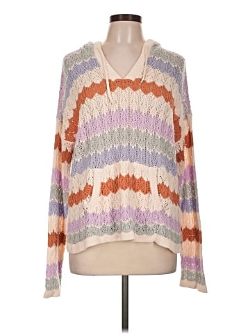Hem & Thread Pullover Sweater (view 1)