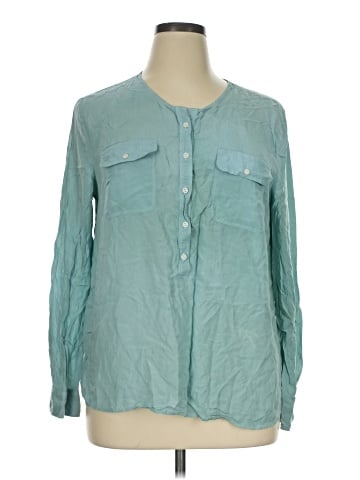 Ann Taylor LOFT Outlet Long Sleeve Blouse (view 1)
