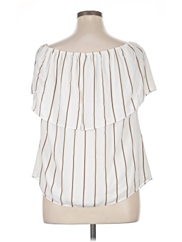 White House Black Market Short Sleeve Blouse (view 2)