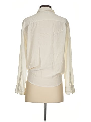 Equipment Long Sleeve Silk Top (view 2)