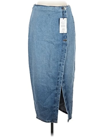 Zara Denim Skirt (view 1)