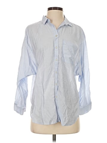Ann Taylor LOFT 3/4 Sleeve Button-Down Shirt (view 1)