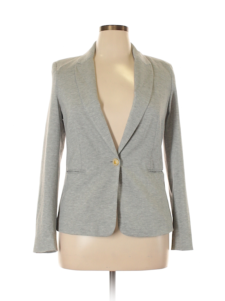 Philosophy Republic Clothing Solid Gray Blazer Size L - 71% off | thredUP