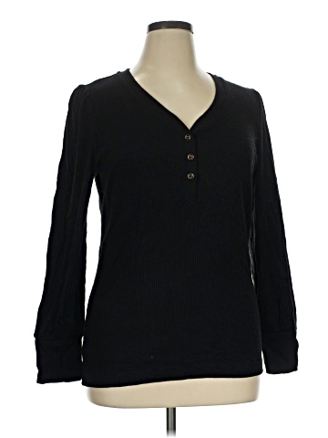 Ann Taylor LOFT Long Sleeve Henley (view 1)