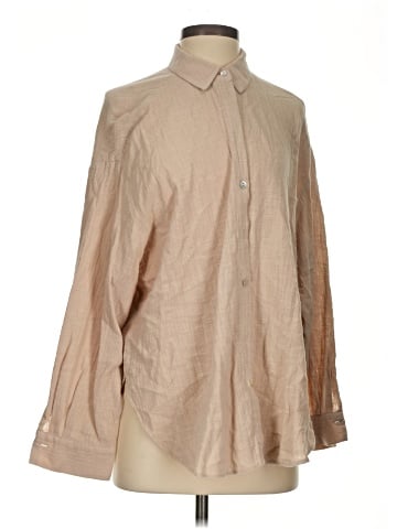 Zara Long Sleeve Button-Down Shirt (view 1)