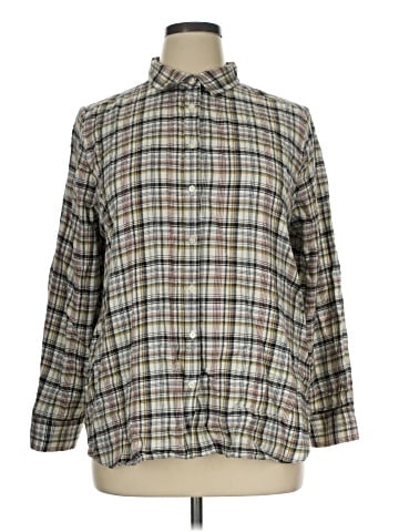 Ann Taylor LOFT Long Sleeve Button-Down Shirt (view 1)