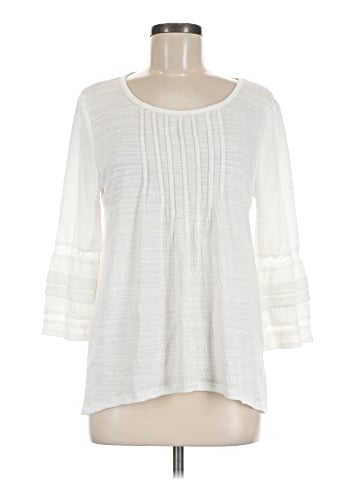 Cable & Gauge 3/4 Sleeve Blouse (view 1)