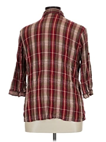 Cj Banks 3/4 Sleeve Button-Down Shirt (view 2)