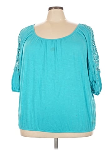 Lane Bryant 3/4 Sleeve T-Shirt (view 1)