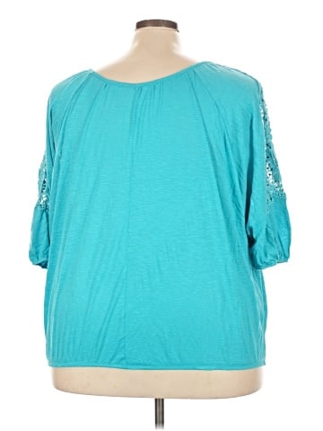 Lane Bryant 3/4 Sleeve T-Shirt (view 2)