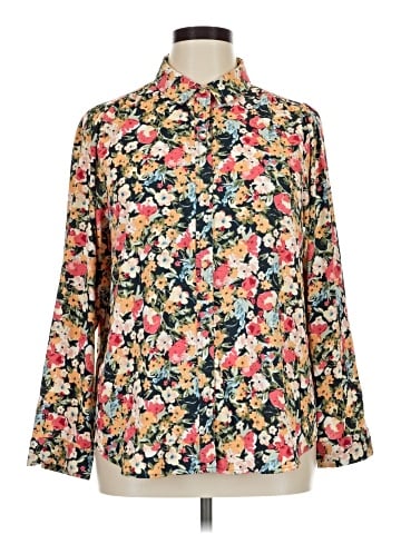 LC Lauren Conrad Long Sleeve Blouse (view 1)