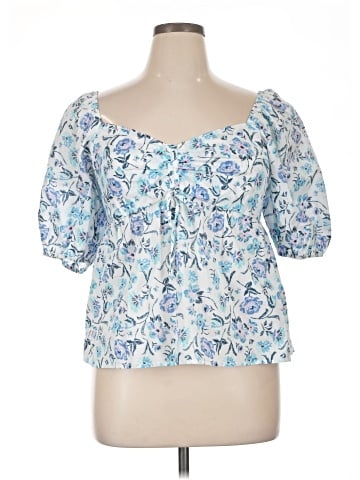 LC Lauren Conrad Short Sleeve Blouse (view 1)
