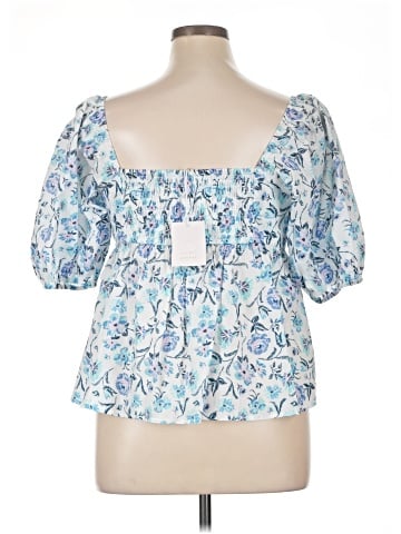LC Lauren Conrad Short Sleeve Blouse (view 2)