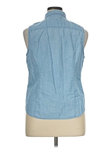 J.Crew Factory Store Sleeveless Button-Down Shirt (view 2)