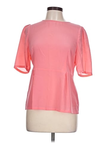 Broadway & Broome Short Sleeve Silk Top (view 1)