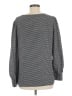 Halogen 100% Polyester Houndstooth Gray Black Long Sleeve Blouse Size M - photo 2