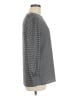 Halogen 100% Polyester Houndstooth Gray Black Long Sleeve Blouse Size M - photo 4