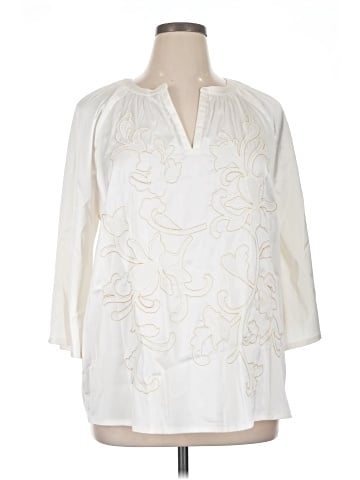 JM Collection 3/4 Sleeve Blouse (view 1)