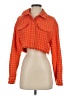 Zara Houndstooth Orange Jacket Size S - photo 1