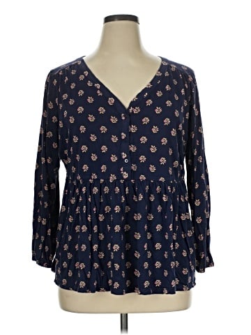 Old Navy 3/4 Sleeve Blouse (view 1)