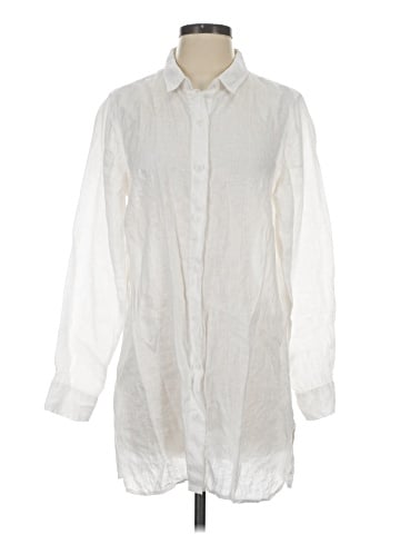 Garnet Hill Long Sleeve Button-Down Shirt (view 1)