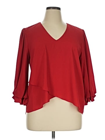 Karen Kane 3/4 Sleeve Blouse (view 1)
