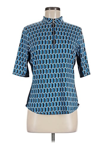 Tail Short Sleeve Blouse (view 1)