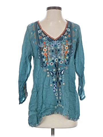 Johnny Was 3/4 Sleeve Blouse (view 1)