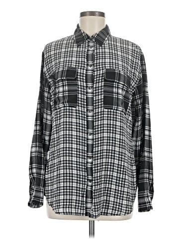 Equipment Long Sleeve Silk Top (view 1)