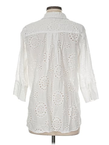Umgee 3/4 Sleeve Button-Down Shirt (view 2)