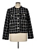 Tahari Plaid White Black Jacket Size XL - photo 1