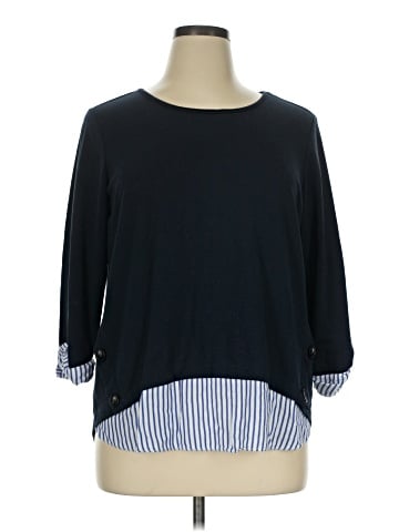 Apt. 9 3/4 Sleeve Top (view 1)