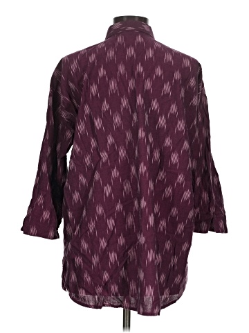 Purejill 3/4 Sleeve Button-Down Shirt (view 2)