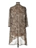 Torrid 100% Polyester Brown Kimono Size Lg Plus (0) - photo 2