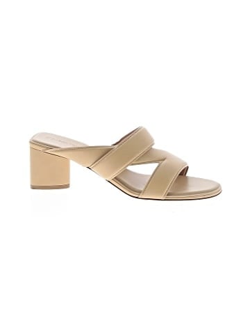 Bottega Veneta Leather The Band Slide Sandals (view 1)