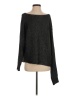 John & Jenn Metallic Black Pullover Sweater Size S - photo 1