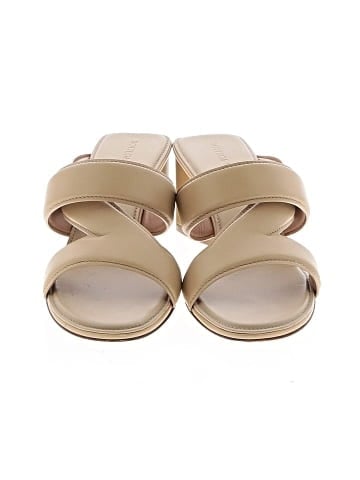 Bottega Veneta Leather The Band Slide Sandals (view 2)