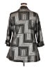 JM Collection Checkered-gingham Gray Coat Size 2X - photo 2