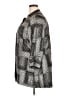 JM Collection Checkered-gingham Gray Coat Size 2X - photo 5