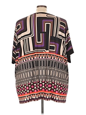Ulla Popken Short Sleeve Blouse (view 2)