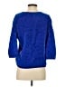 Express 100% Polyester Blue Pullover Sweater Size S - photo 2