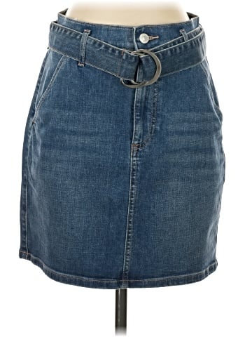 Express Denim Skirt (view 1)