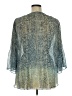 MULTIPLES 100% Polyester Teal 3/4 Sleeve Blouse Size XL - photo 2