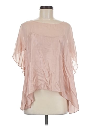 Elizabeth and James Short Sleeve Silk Top (view 1)