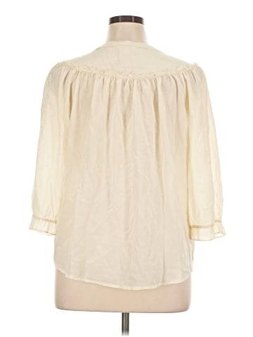 Sundance 3/4 Sleeve Silk Top (view 2)